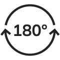 180° rotation