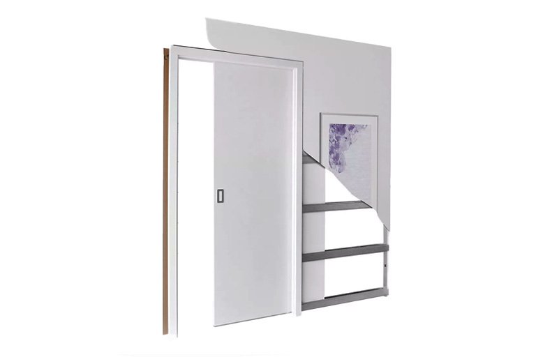 Installeret på væggen